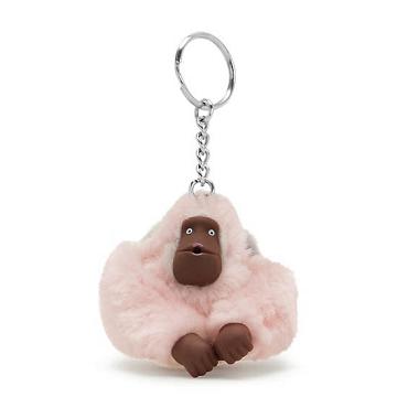 Kipling Mom And Baby Sven Monkey Keychain Accessories Cherry Tonal | CA 1949NW